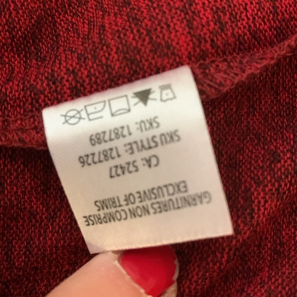 💰NWT 2 DYE 4 Burgundy Lightweight Knit Sweater 3X - Picture 10 of 10